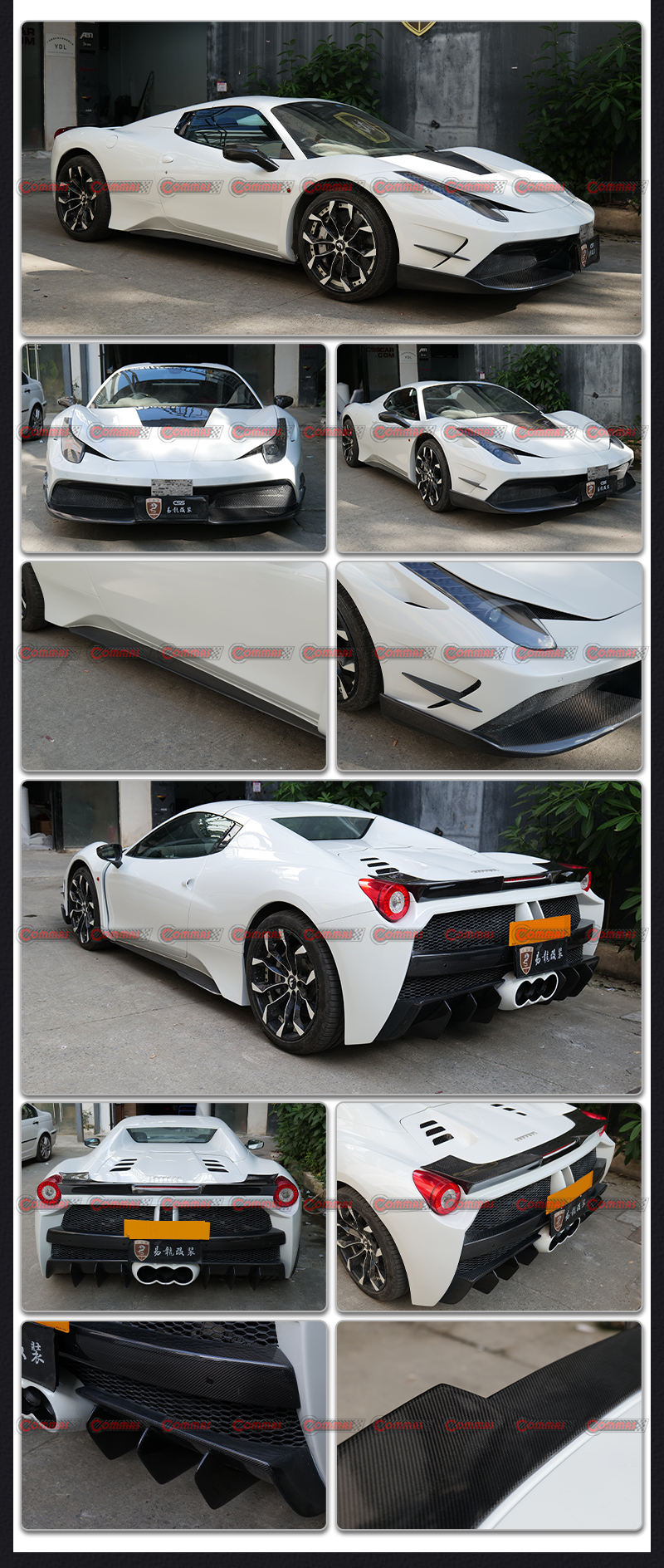 kit carrozzeria ferrari 458 misha