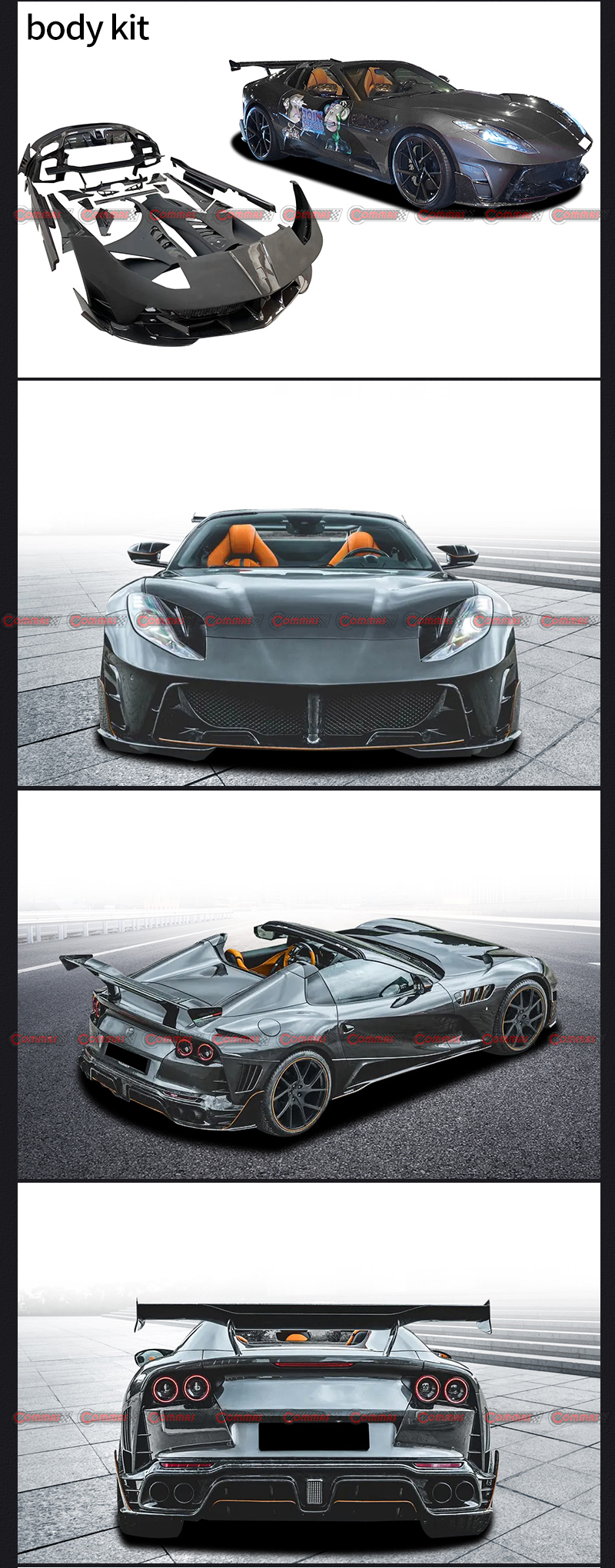 Kit carrozzeria stile Mansory per Ferrari 812