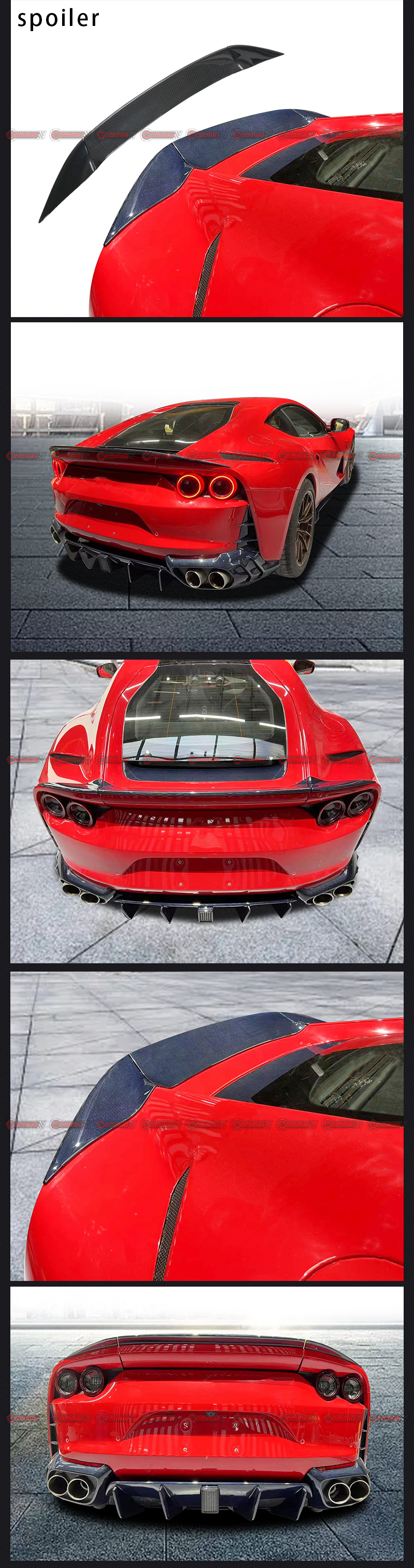 spoiler a coda d'anatra ferrari 812