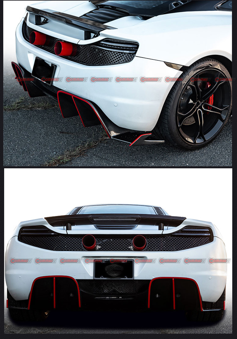 diffusore posteriore black sails mclaren mp4 12c
