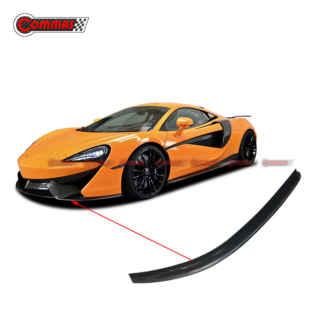Diffusore a labbro anteriore in fibra di carbonio stile Novitec per Mclaren 540C 570S