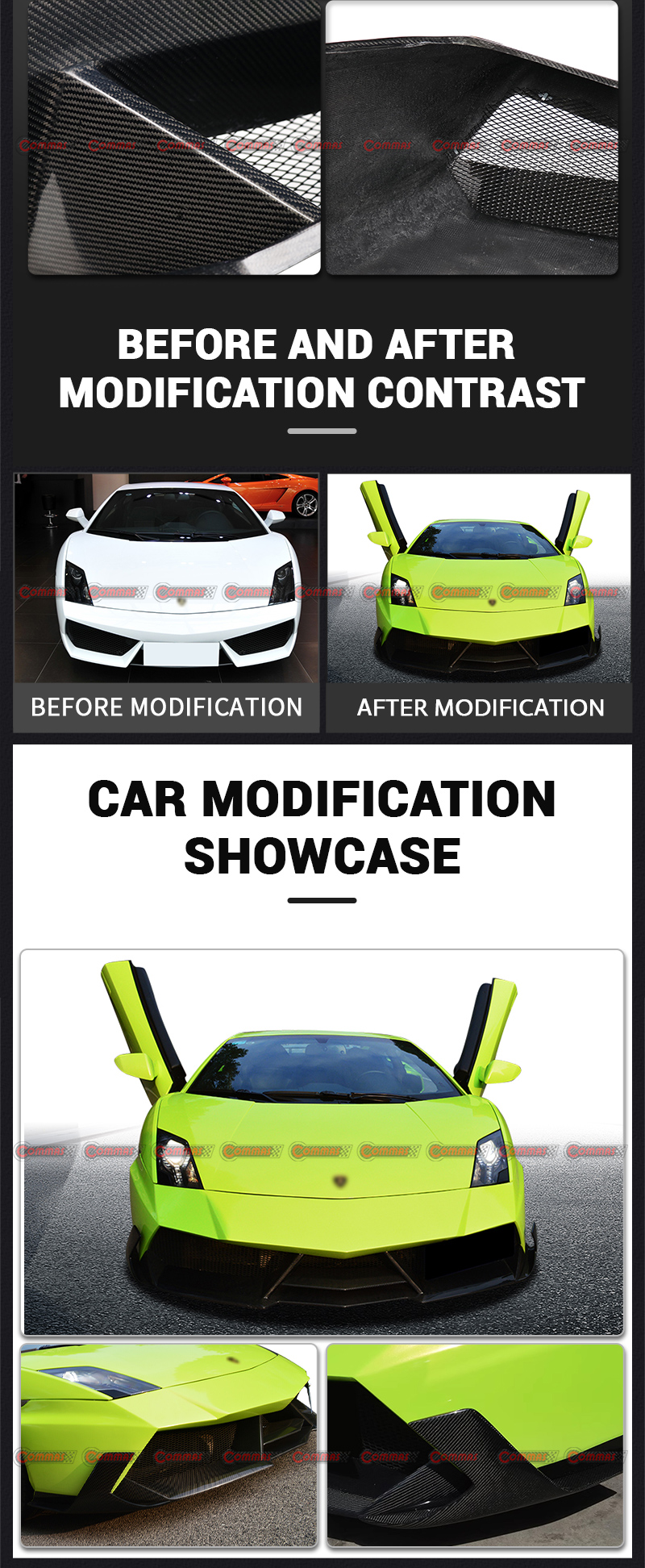 kit carrozzeria stile lambroghini gallardo darwinpro