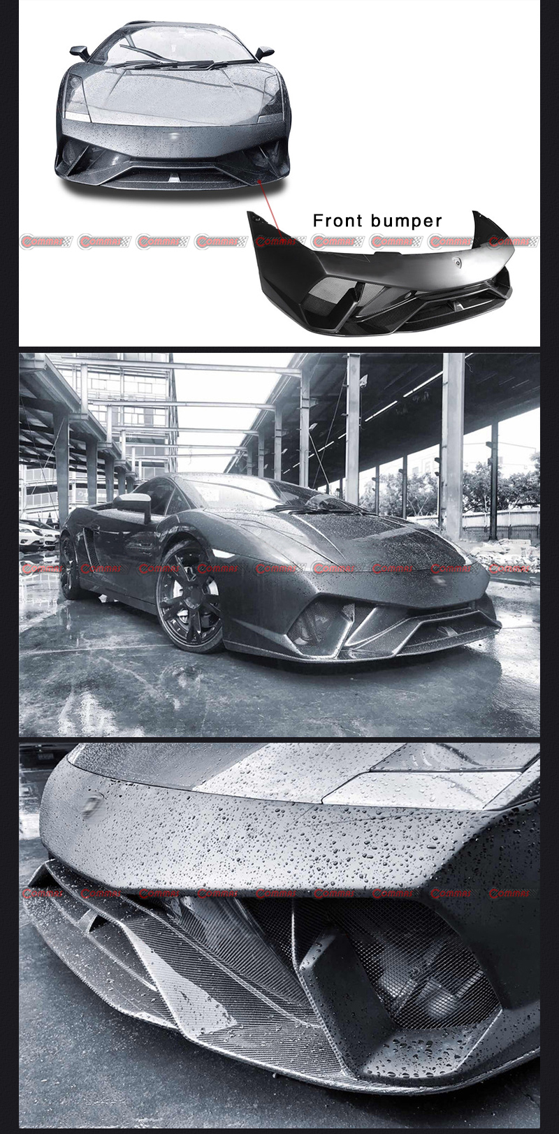 paraurti anteriore lambroghini gallardo performante