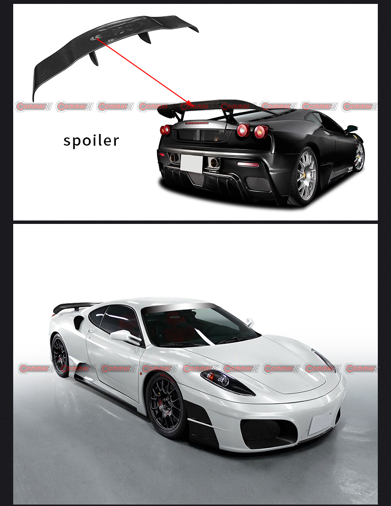 f430 spoiler posteriore velato