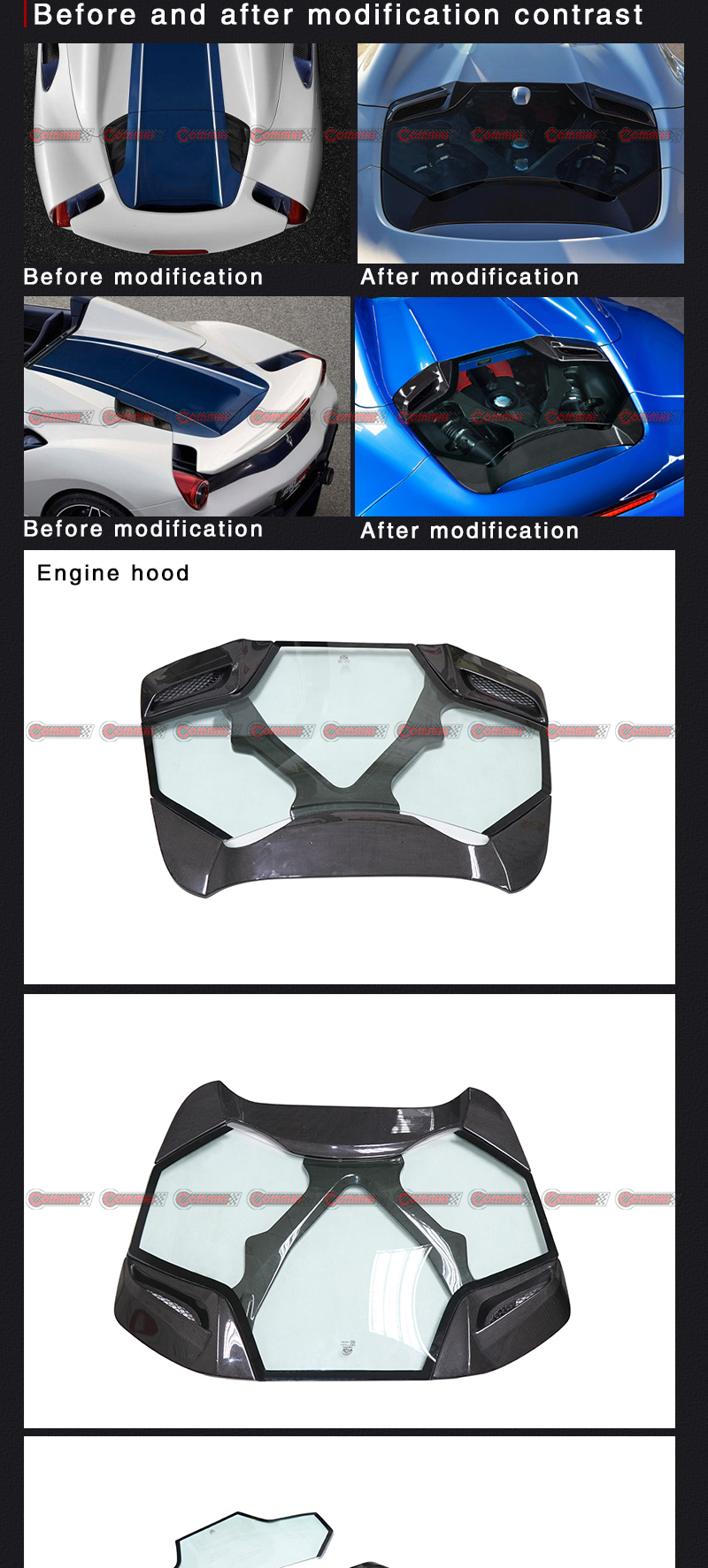 copertura motore f488 capristo