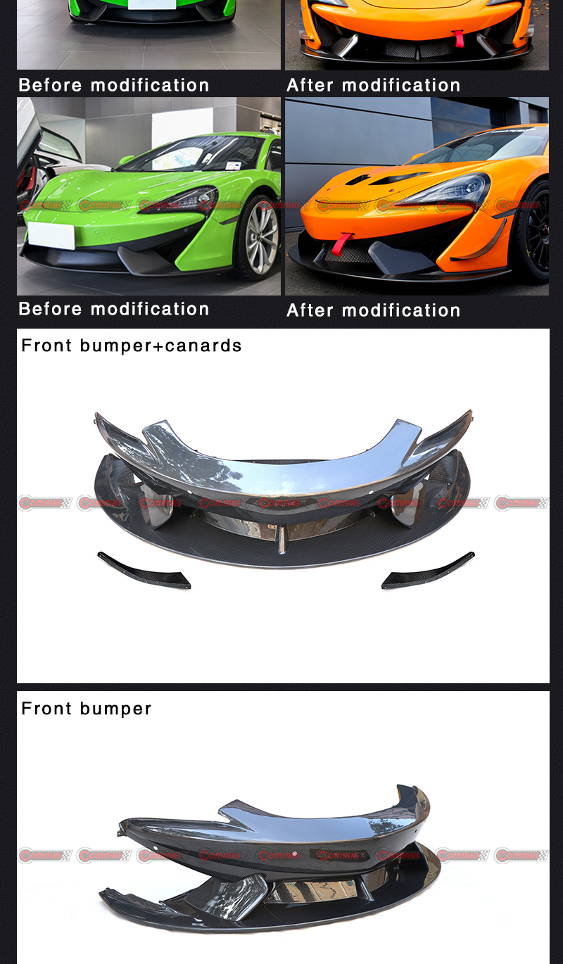 Paraurti anteriore mclaren 540c stile gt4