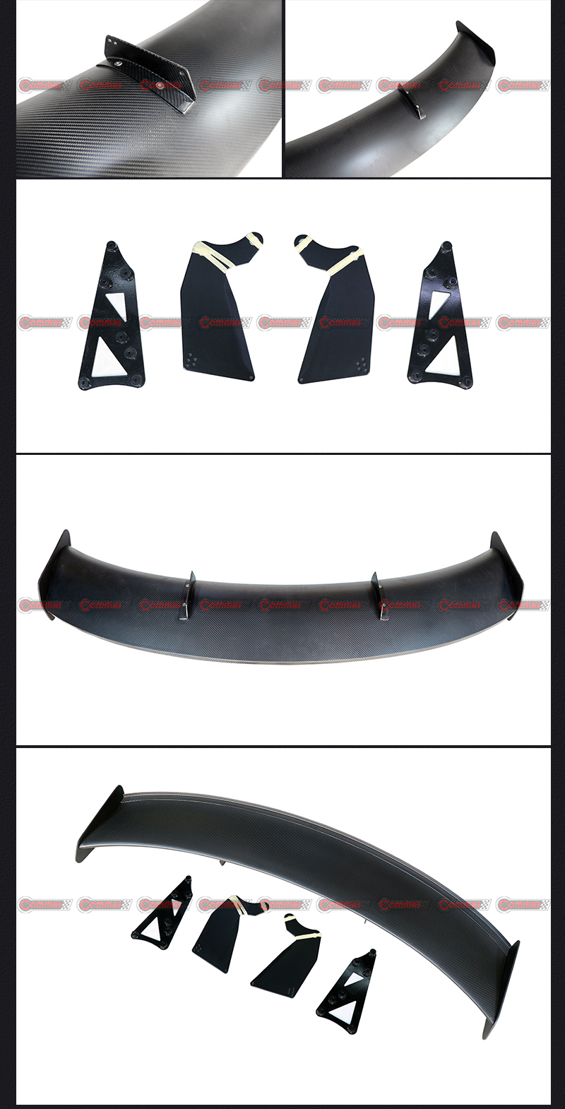 spoiler posteriore mclaren 540c stile gt4