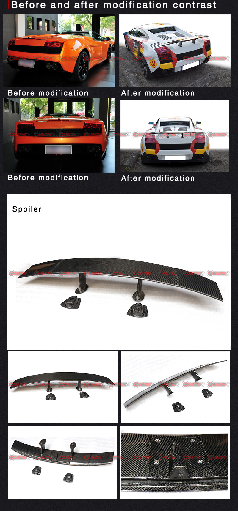 spoiler posteriore lambroghini gallardo