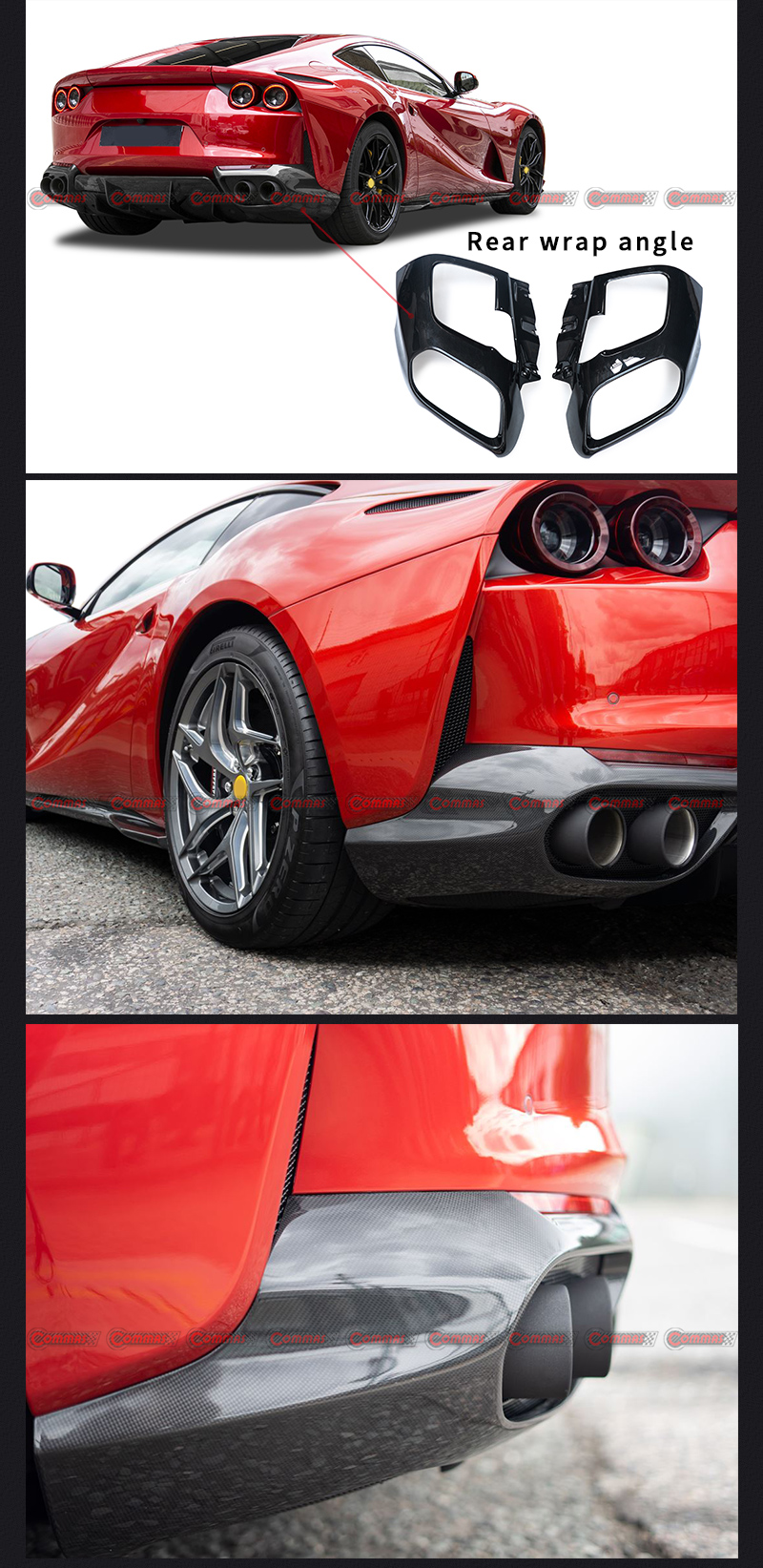 angolo di avvolgimento posteriore Per Ferrari 812