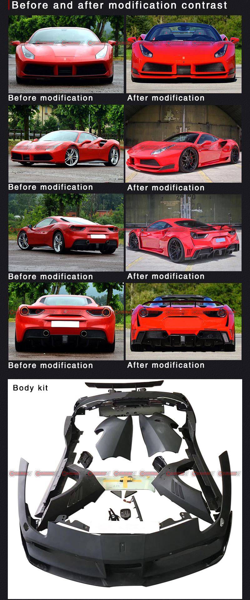 kit carrozzeria ferrari 488 novitec