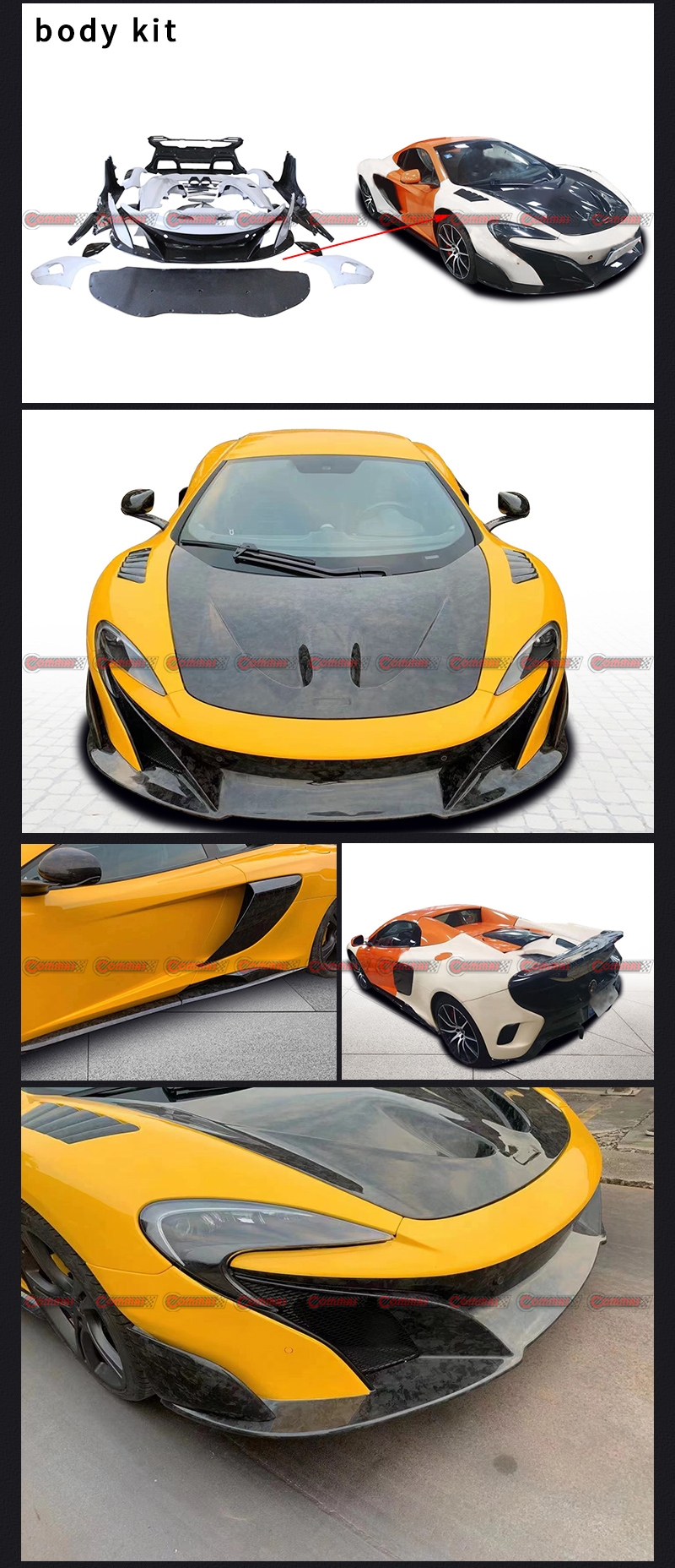 kit carrozzeria mclaren mp4 650s 675lt