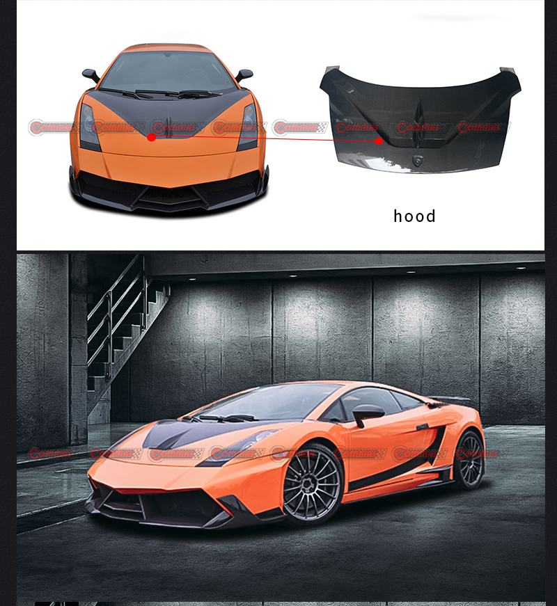 cofano motore lambroghini gallardo