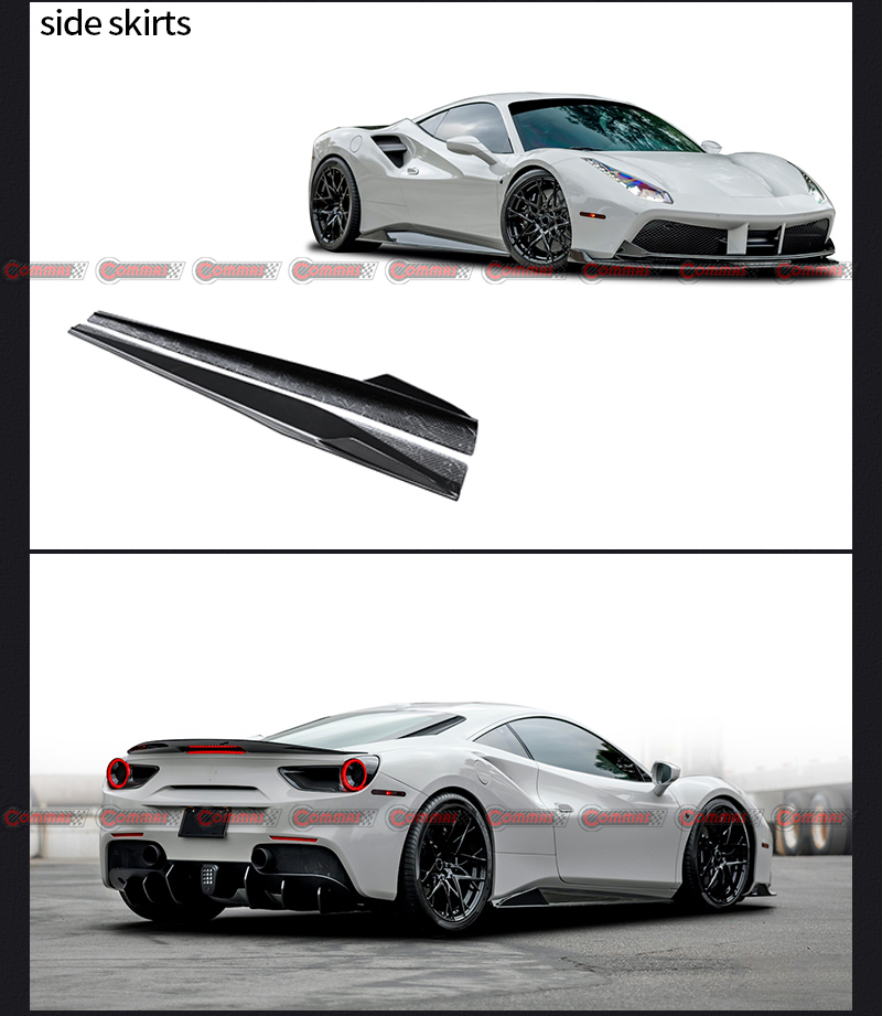 minigonne laterali ferrari 488 vorsteiner