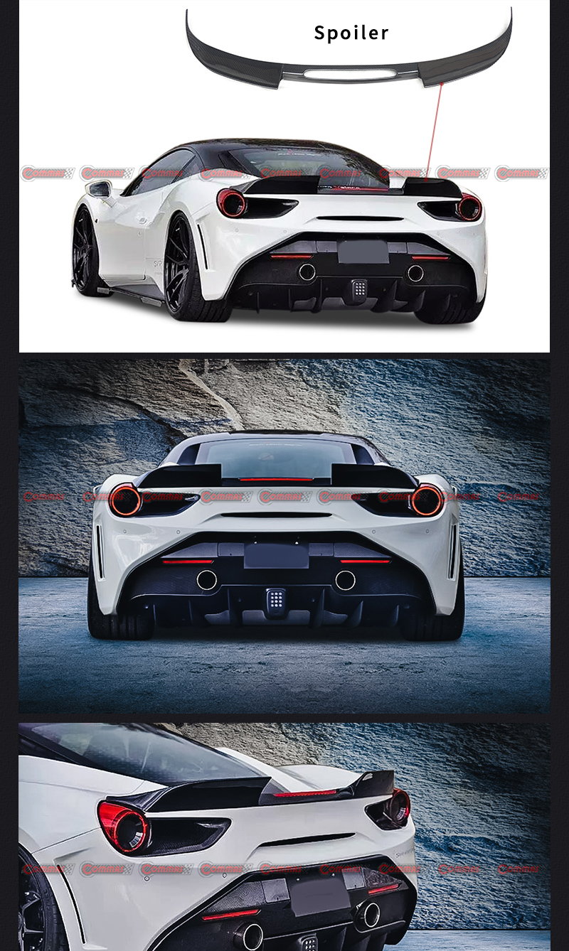 spoiler posteriore ferrari 488 svr