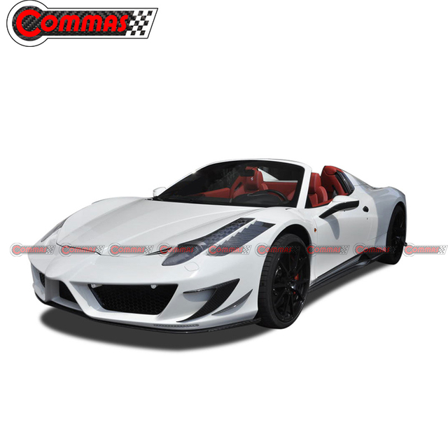 Kit carrozzeria in fibra di carbonio stile Mansory per Ferrari 458