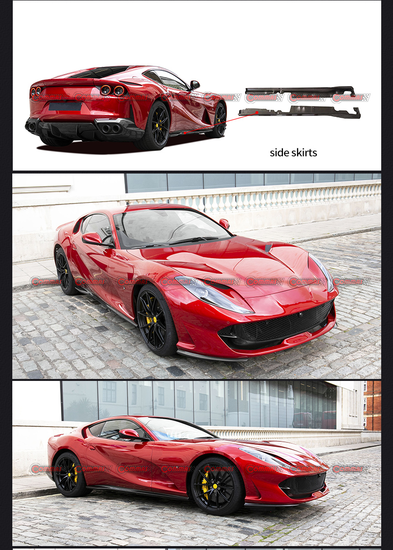 Minigonne laterali per Ferrari 812
