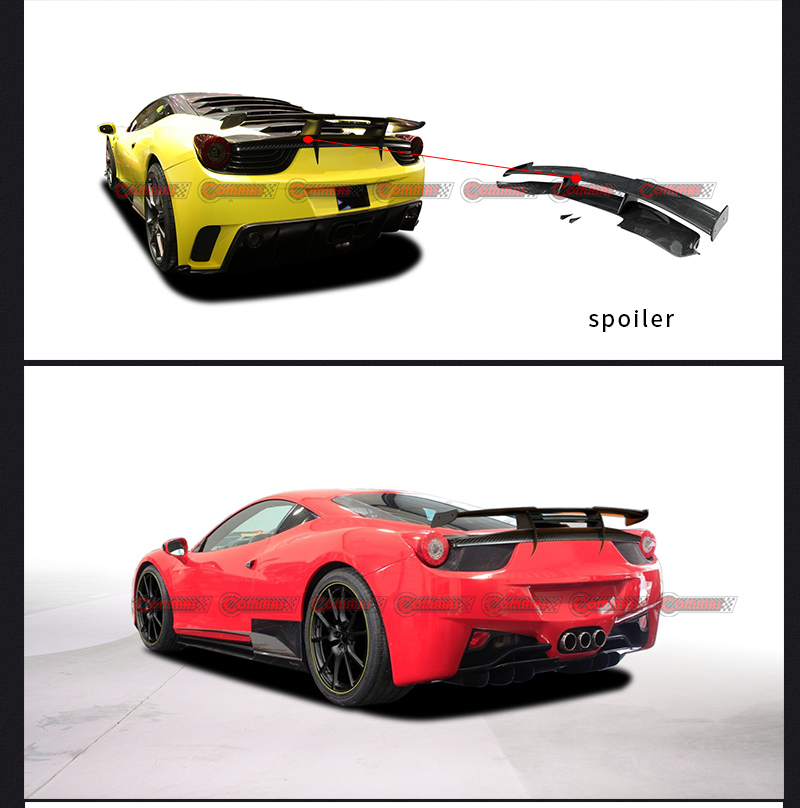 f458 alettone posteriore in muratura