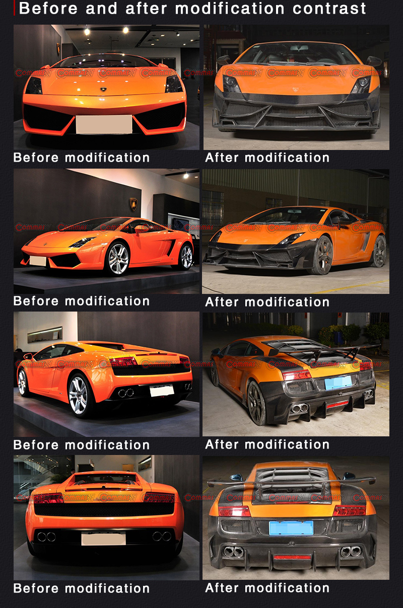 kit carrozzeria lambroghini gallardo stile lp700