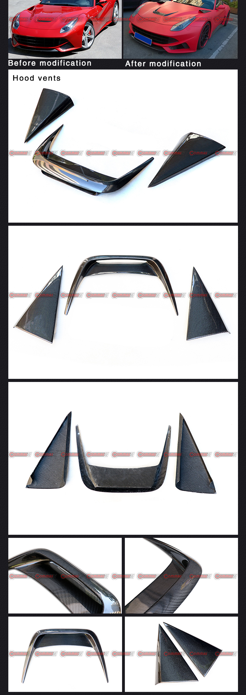  Prese d'aria sul cofano per Ferrari F12