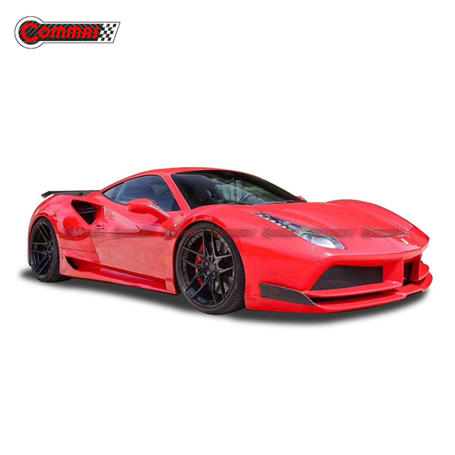 Kit corpo in fibra di vetro stile Novitec per Ferrari 488