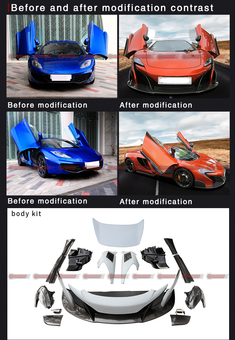 kit carrozzeria mclaren mps12c da 675 lt