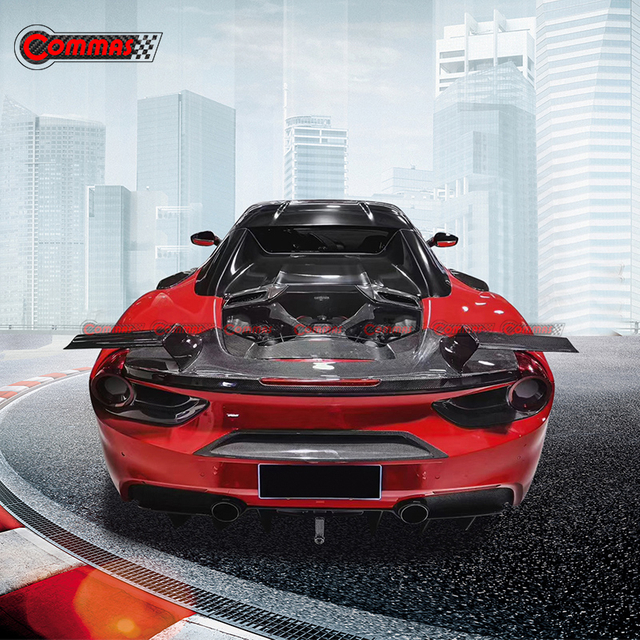Ala spoiler posteriore in fibra di carbonio stile Mansory per Ferrari 488