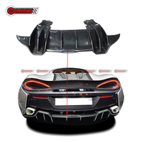 Diffusore a labbro per paraurti posteriore in fibra di carbonio stile Novitec per Mclaren 540S 570S 570GT