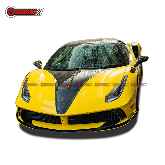 Kit corpo in fibra di vetro in fibra di carbonio stile Mansory per Ferrari 488