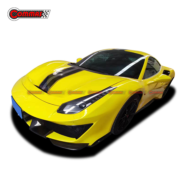 Kit carrozzeria mezza fibra di carbonio stile Pista per Ferrari 488