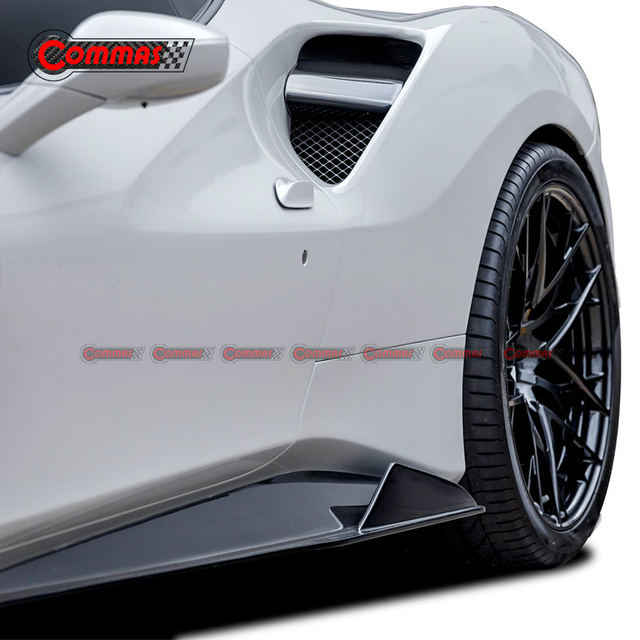 Minigonne laterali in fibra di carbonio stile Vorsteiner per Ferrari 488
