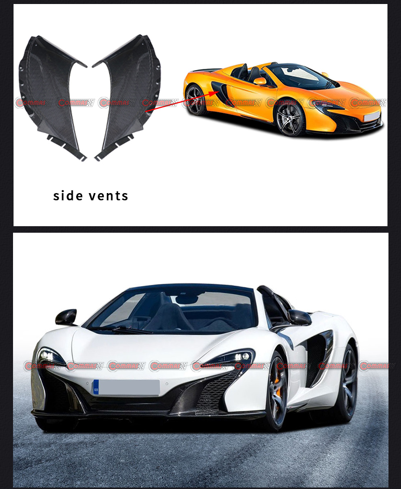 prese d'aria laterali originali mclaren 650s