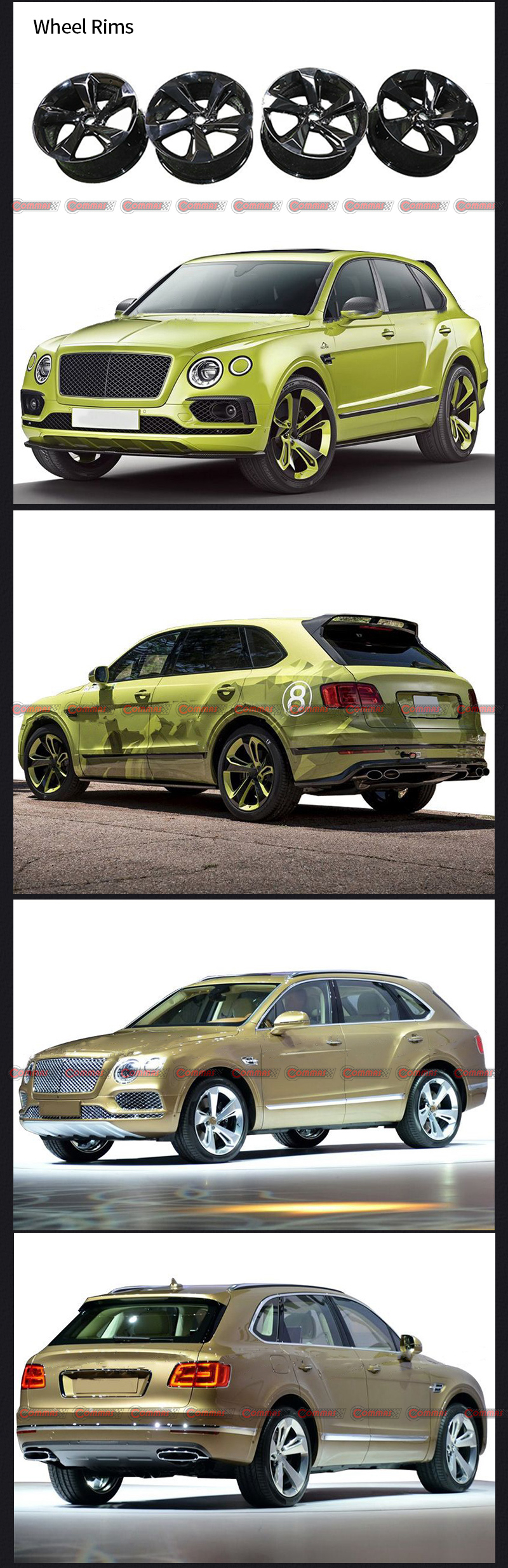 cerchioni piegati di Bentayga