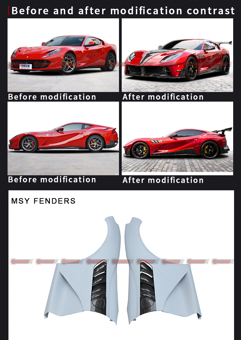 minigonne laterali mansory ferrari 812