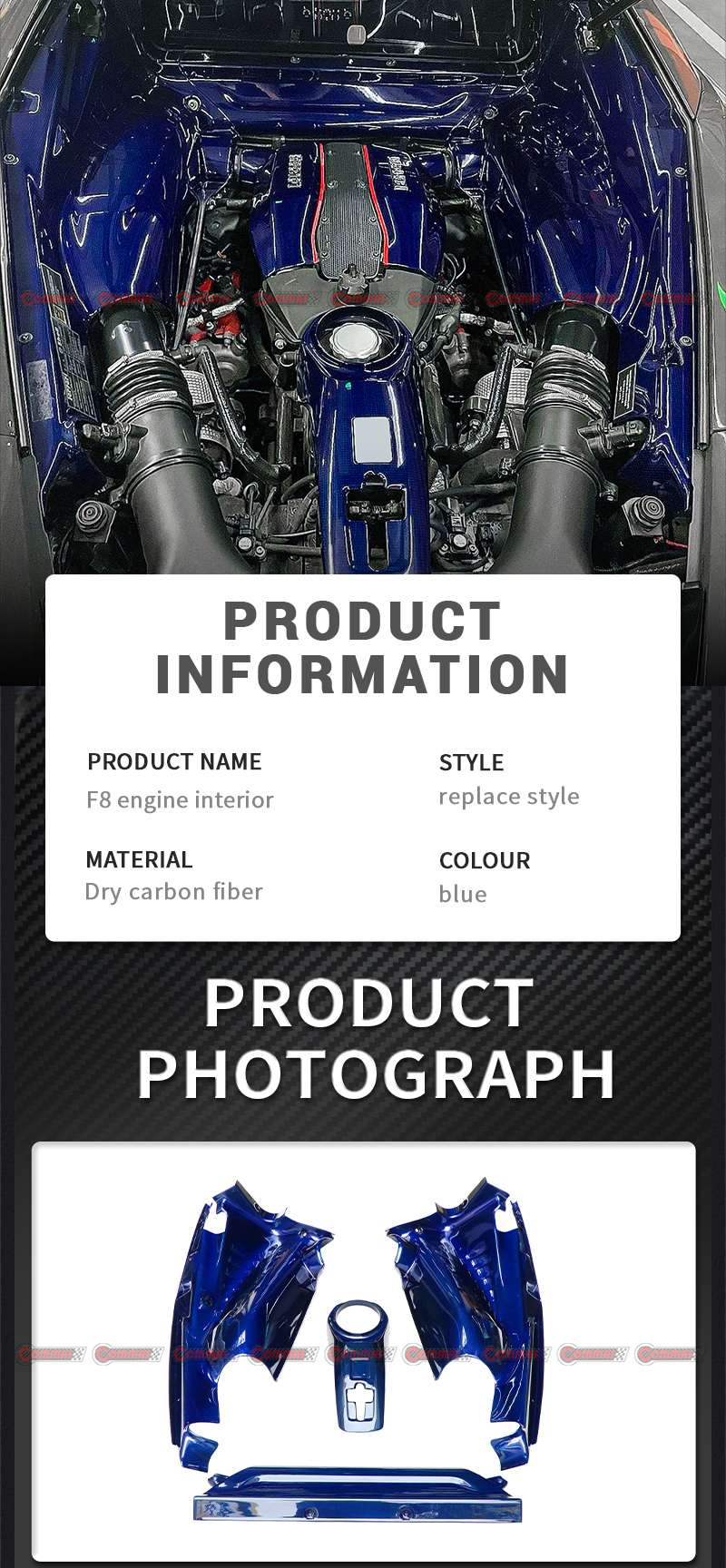 copertura del motore F8