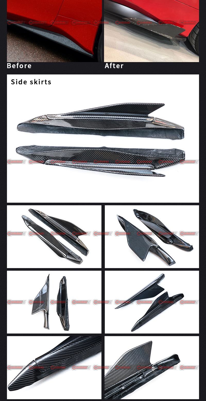 minigonne laterali ferrari 488 capristo