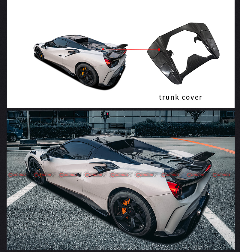 copertura baule ferrari 488 mansory