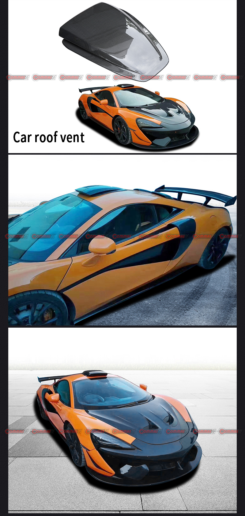 presa d'aria sul tetto novitec mclaren 540S