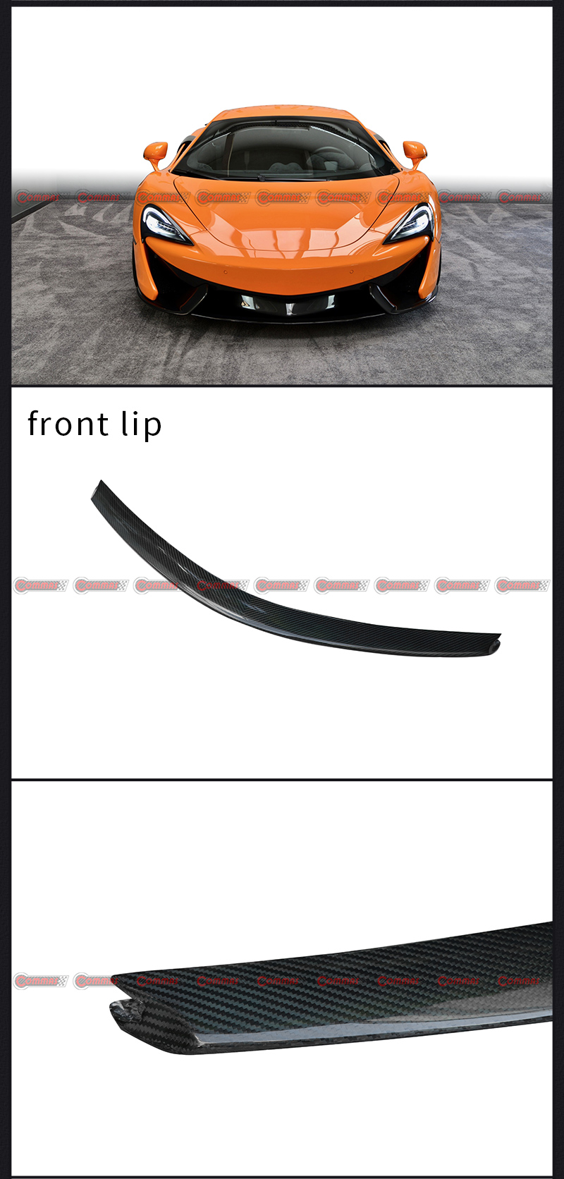 labbro anteriore novitec mclaren 540c