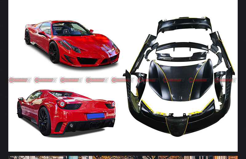 kit carrozzeria stile mansory per ferrari 458