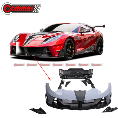Kit carrozzeria stile Mansory in mezza fibra di carbonio per Ferrari 812