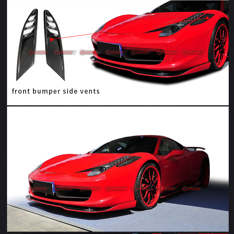 presa d'aria laterale paraurti anteriore ferrari 458