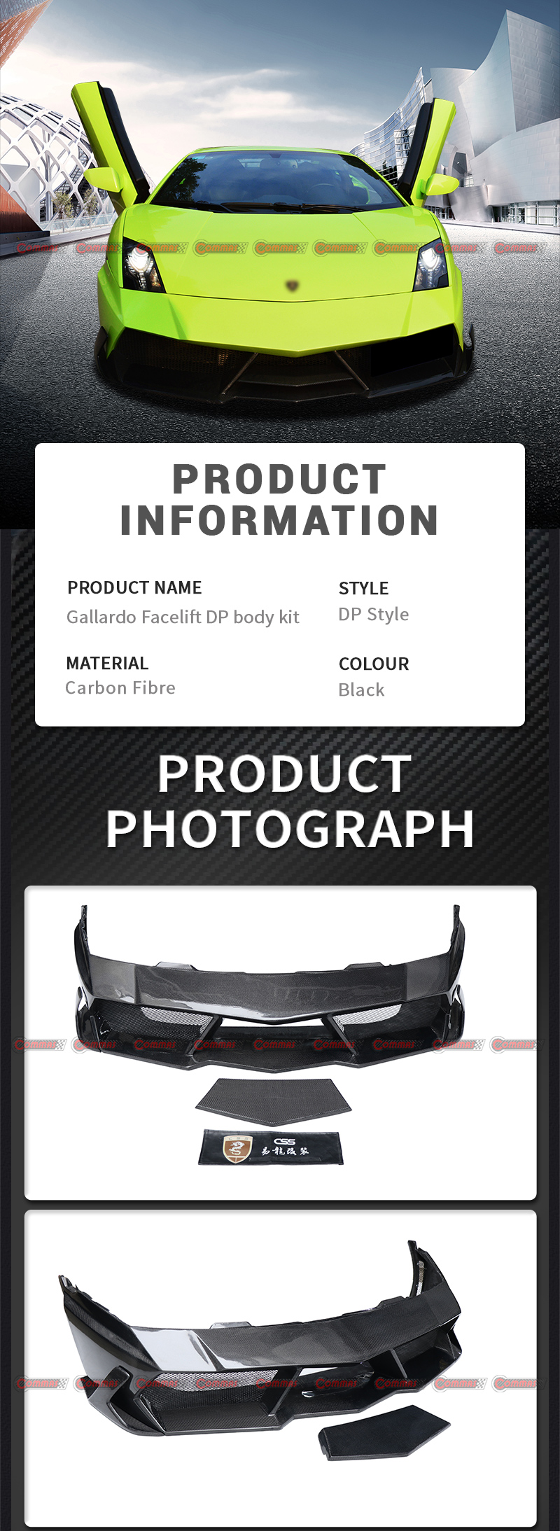 kit carrozzeria stile lambroghini gallardo darwinpro