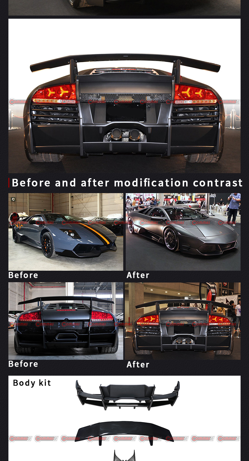 kit carrozzeria stile veloside lambroghini mercielago