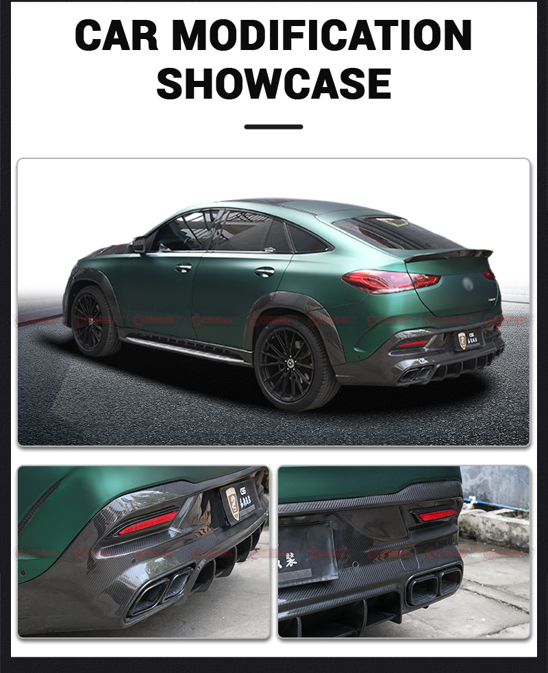 diffusore posteriore topcar per mercedes benz gle