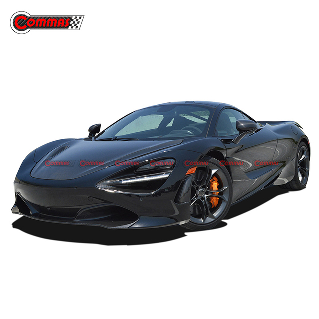 Copertura motore anteriore in fibra di carbonio a secco stile OEM per Mclaren 720S