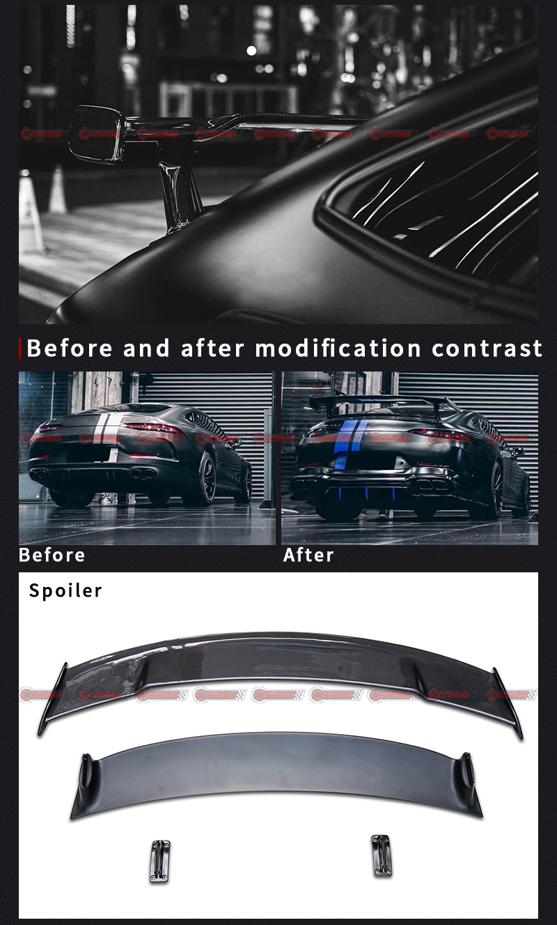 spoiler posteriore stile gtr mercedes benz amg gt