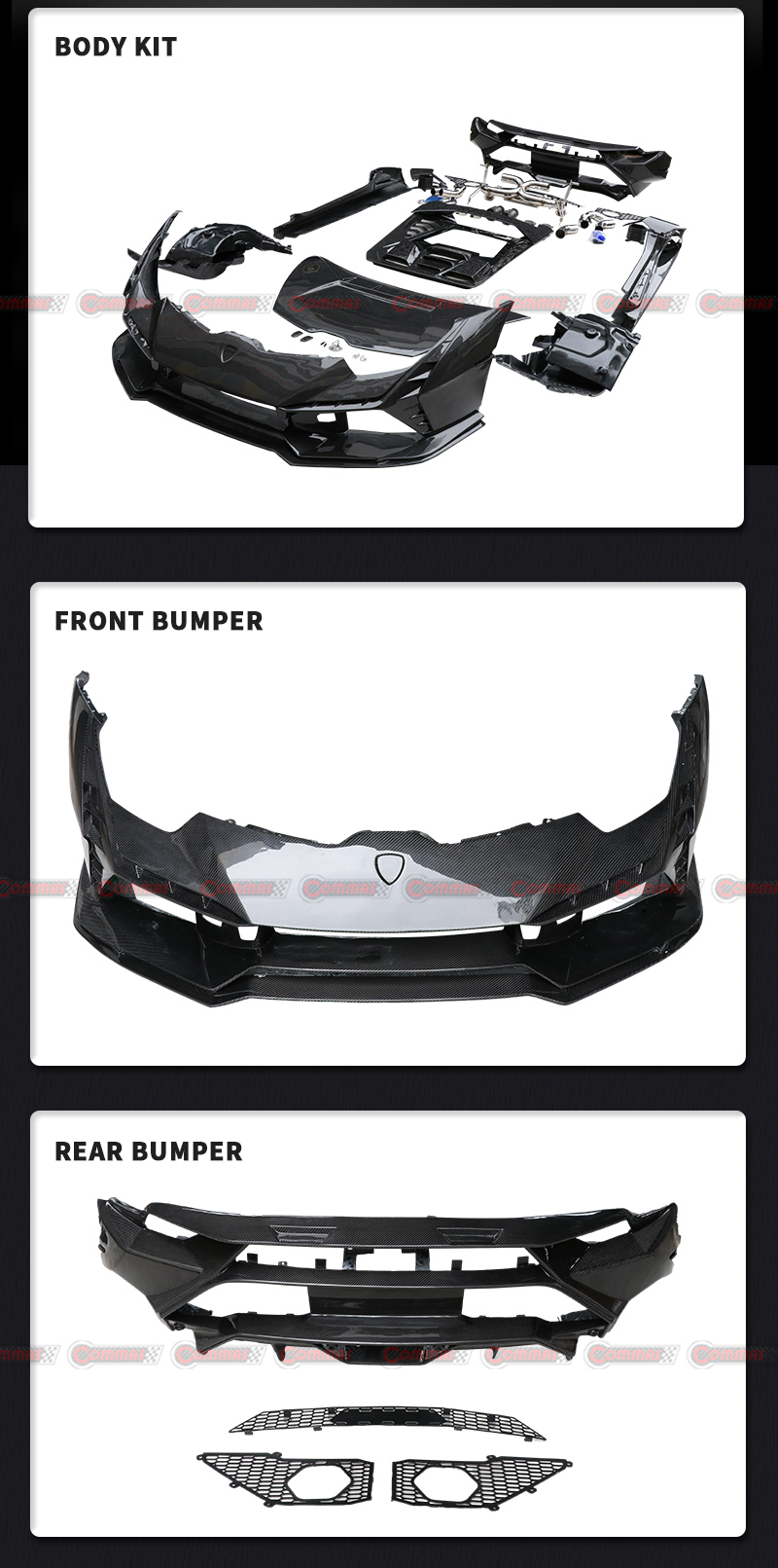 Kit carrozzeria Tecnica per Lambroghini Huracan