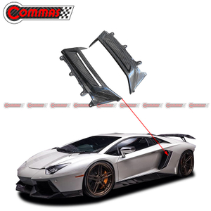 Prese d'aria di aspirazione laterali per parafango posteriore in fibra di carbonio stile Novitec per Lamborghini Aventador Lp700