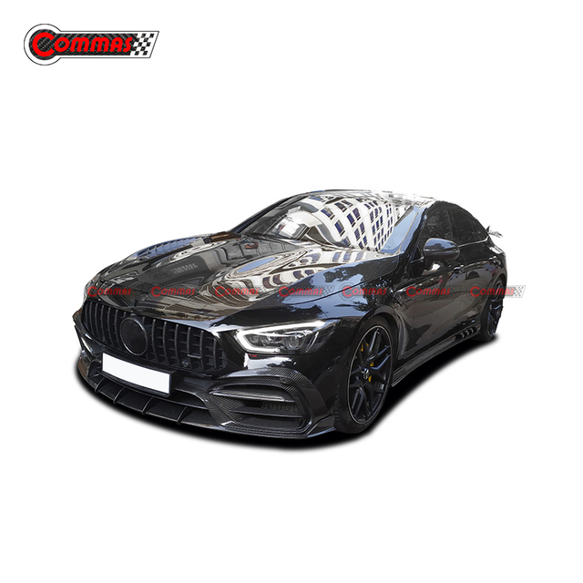 Minigonne laterali in fibra di carbonio stile Topcar per Mercedes Benz AMG GT