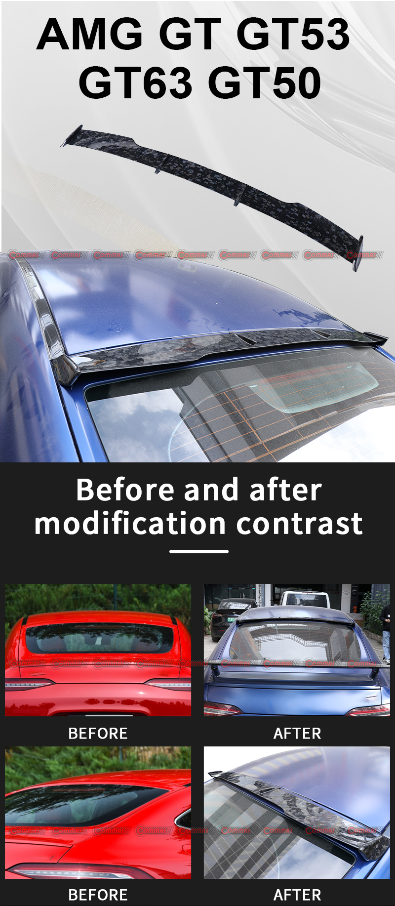 larte tetto ala mercedes benz amg gt